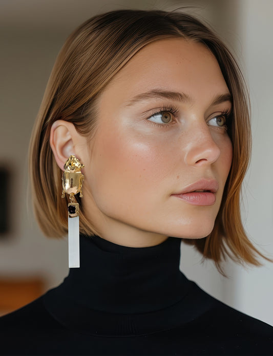 Beetle Drop Earrings