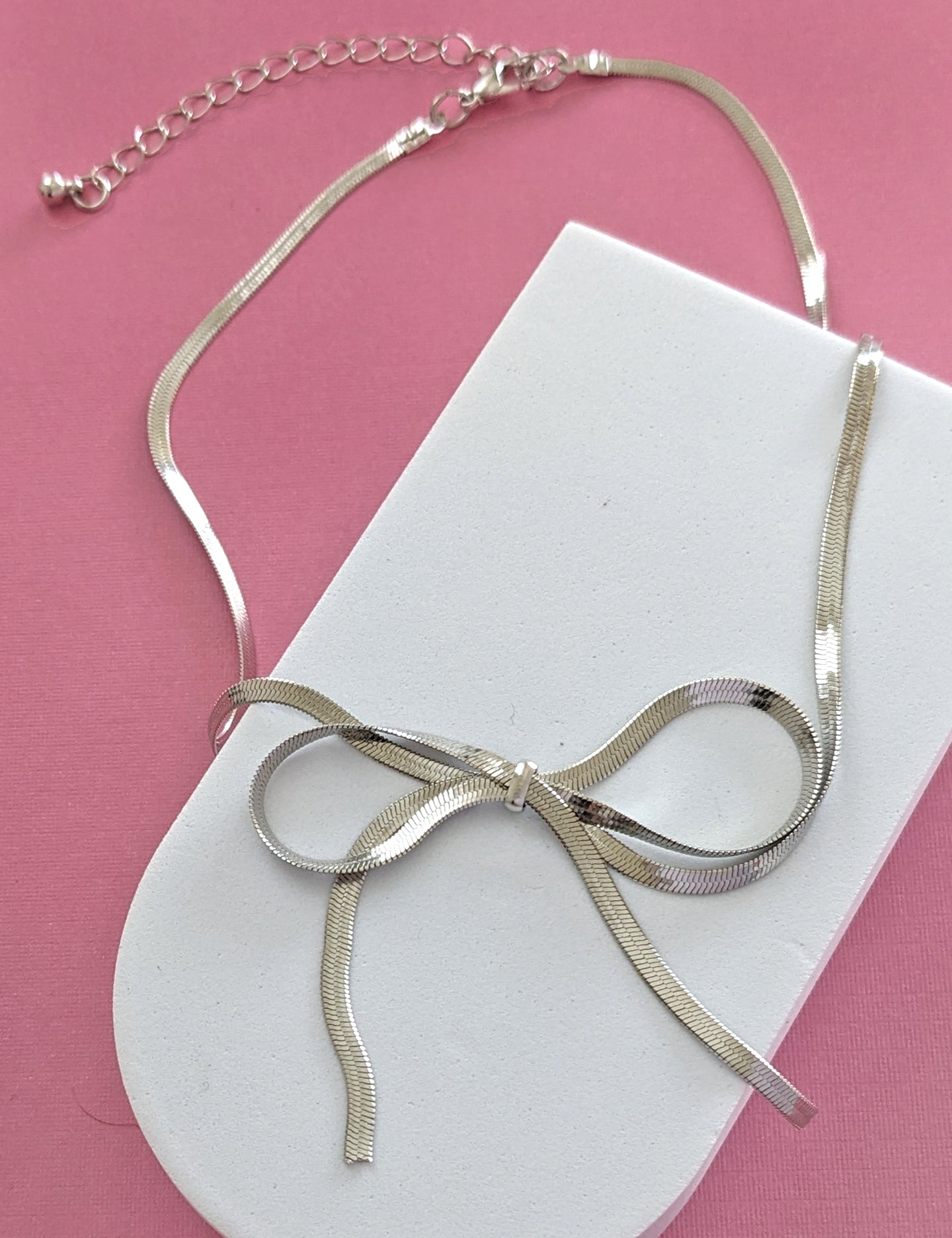 Bow Herringbone Bracelet