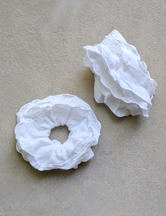 Broderie Bloom Scrunchie