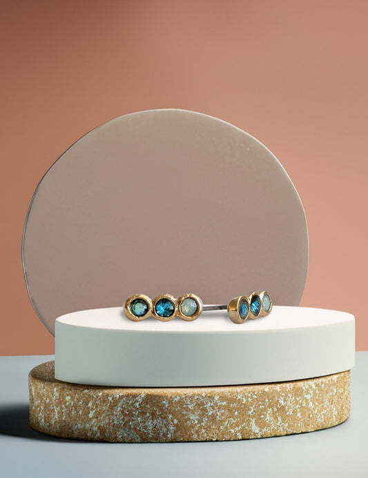 Color Block Birthstone Posts