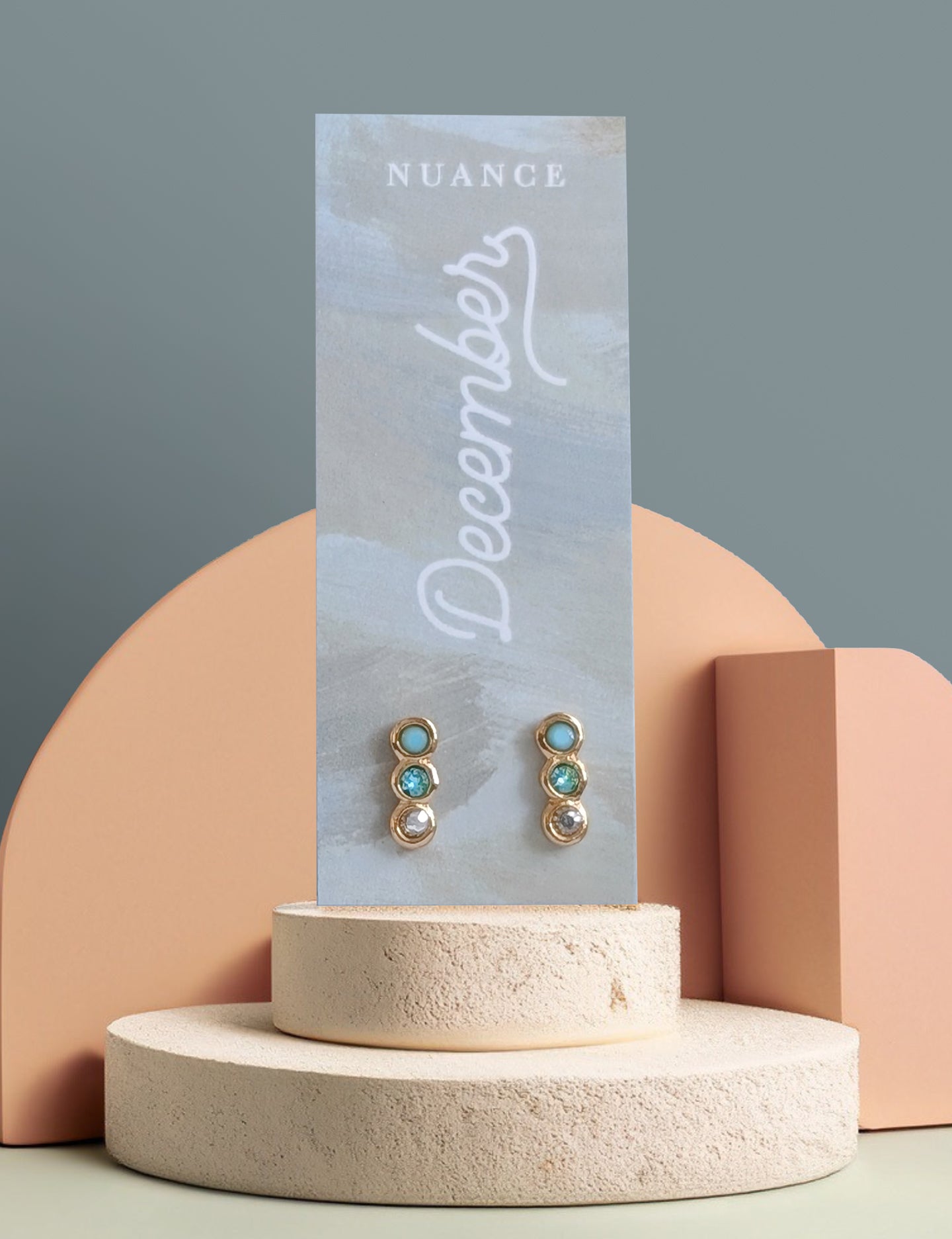 Color Block Birthstone Posts
