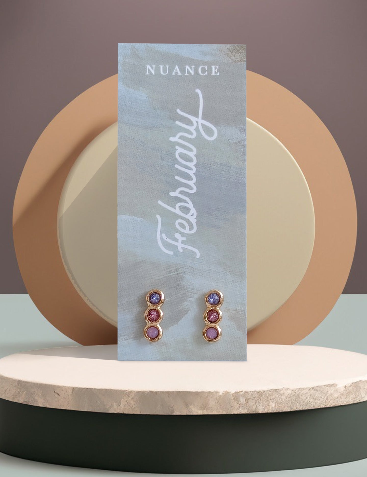 Color Block Birthstone Posts