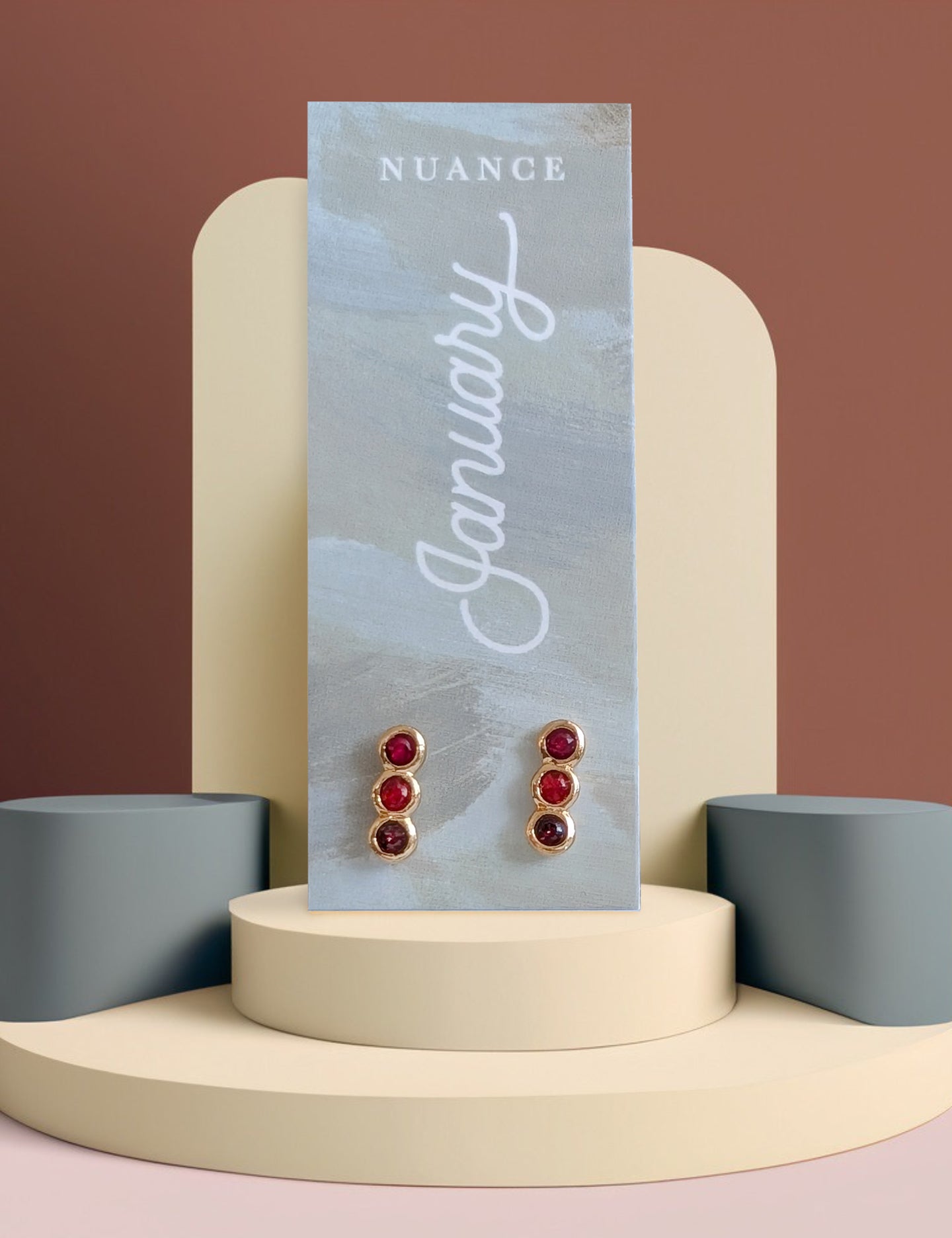 Color Block Birthstone Posts