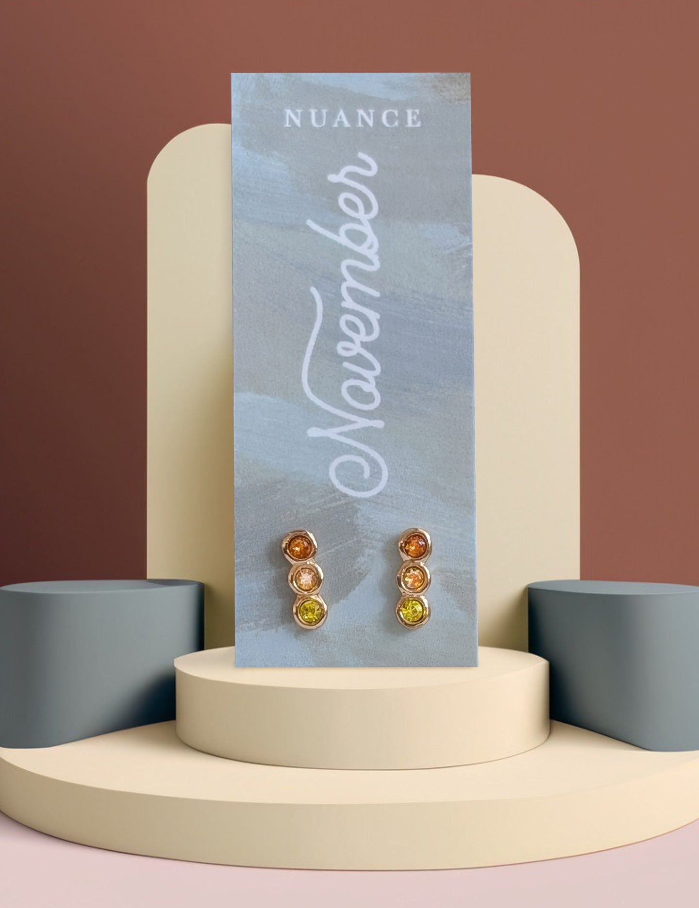 Color Block Birthstone Posts