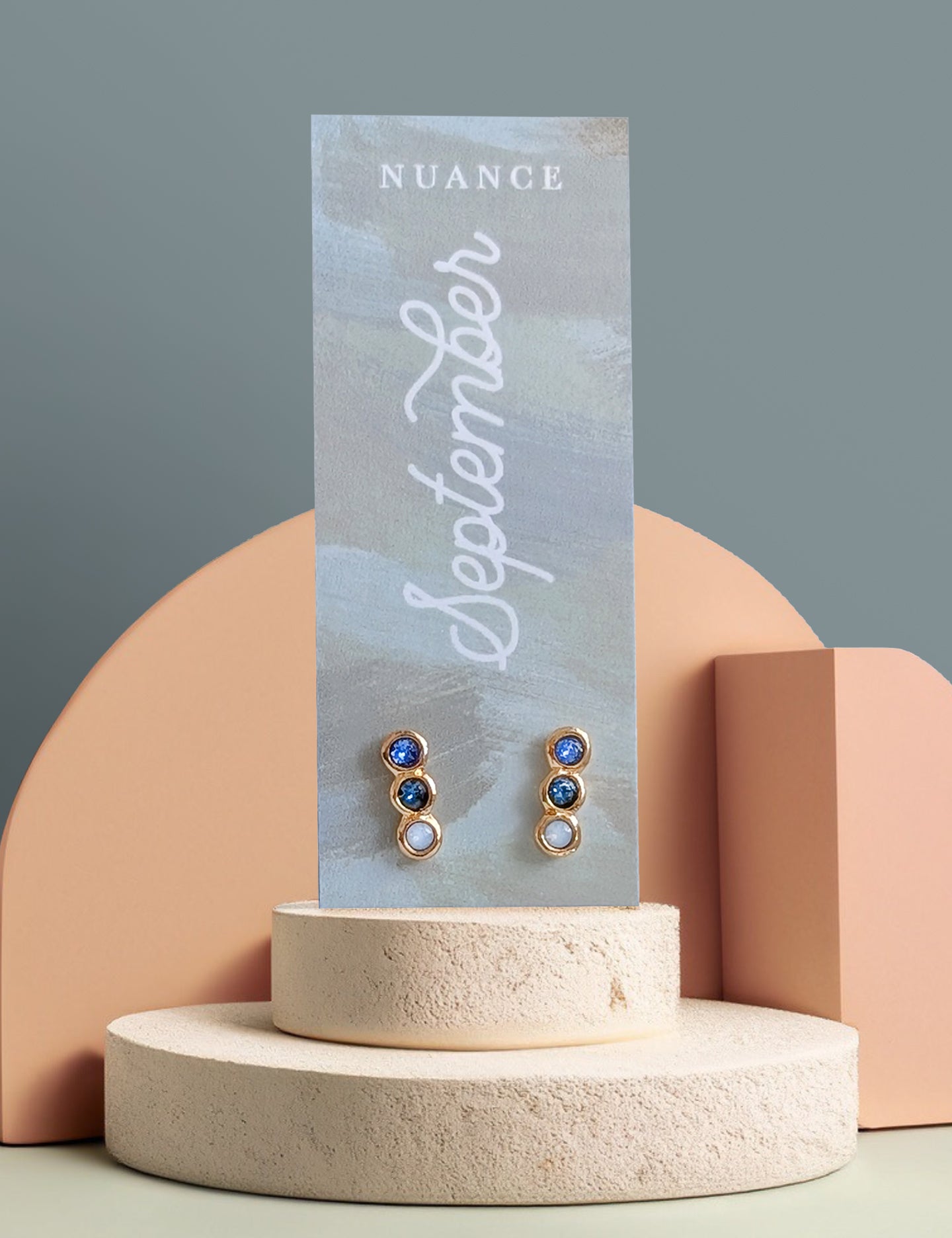 Color Block Birthstone Posts