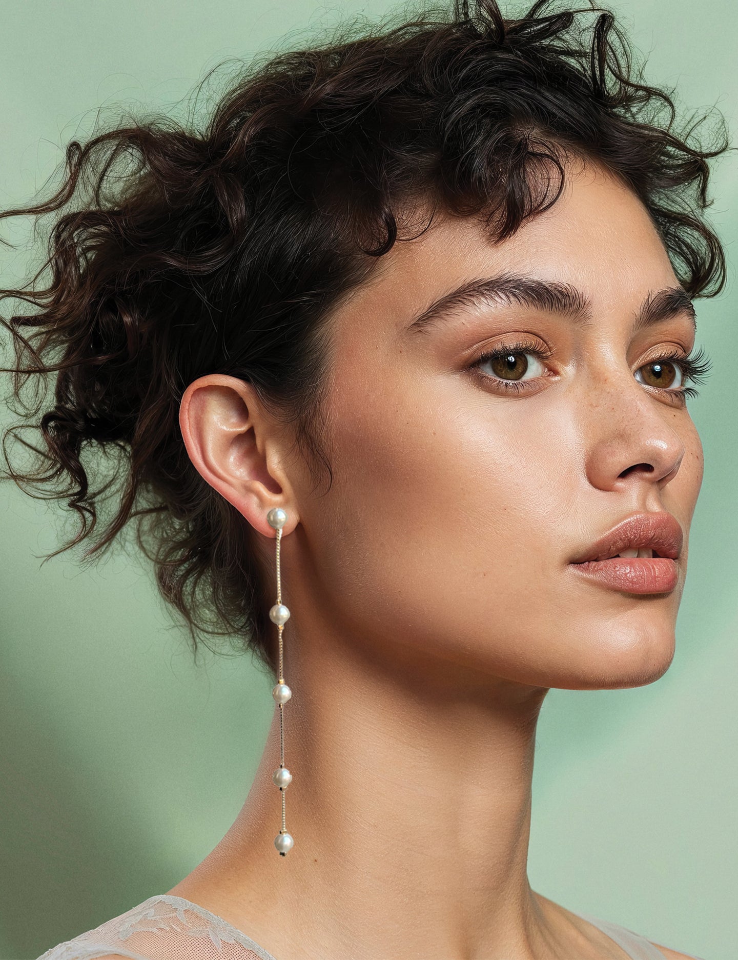 Pearl Cascade Earring