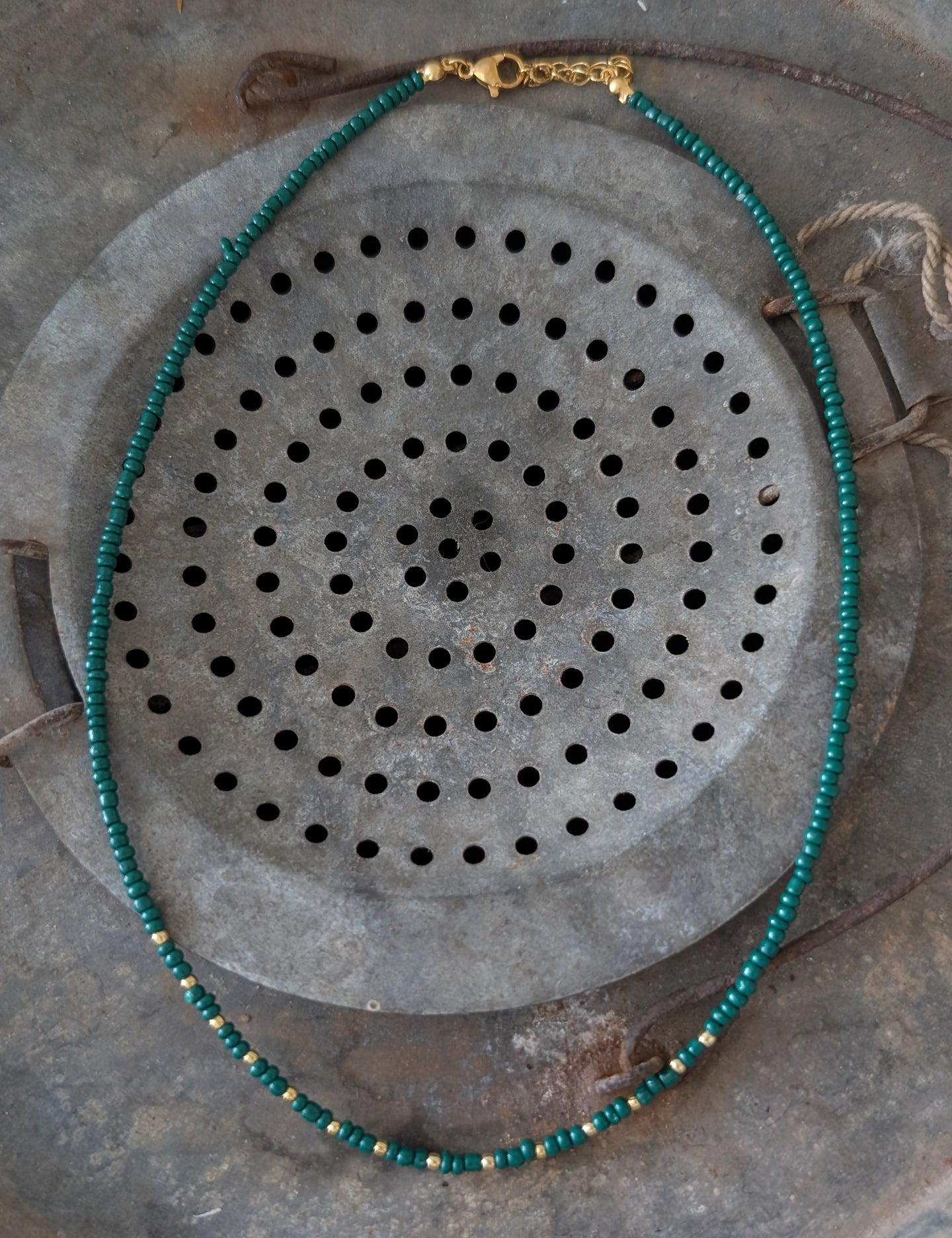 Seed Bead Charm Necklace Holder