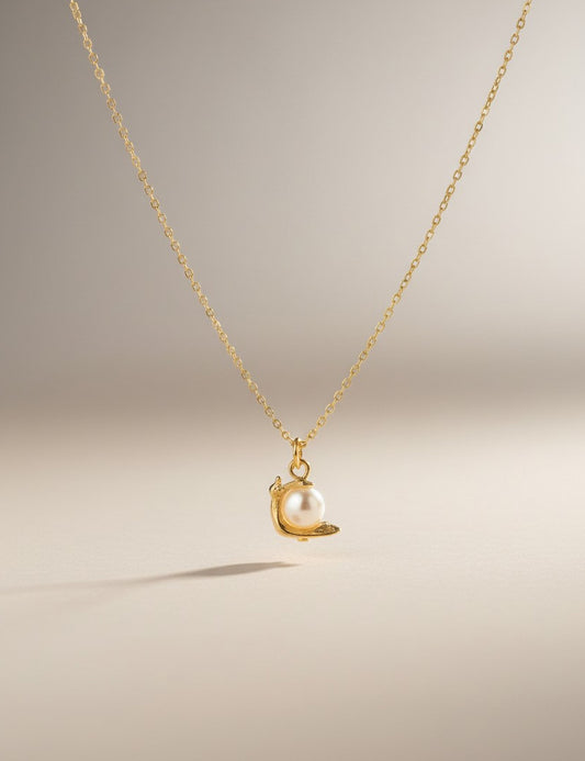 Snail Birthstone Necklace