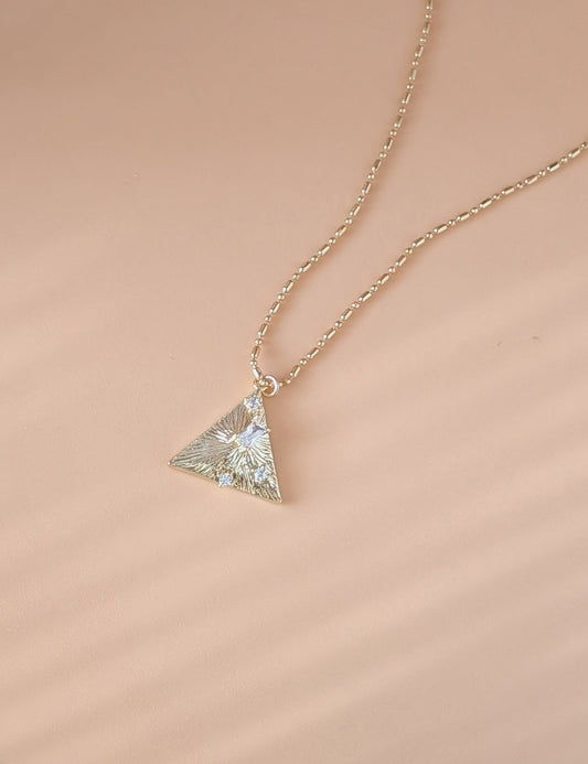 Triangle Charm Necklaces