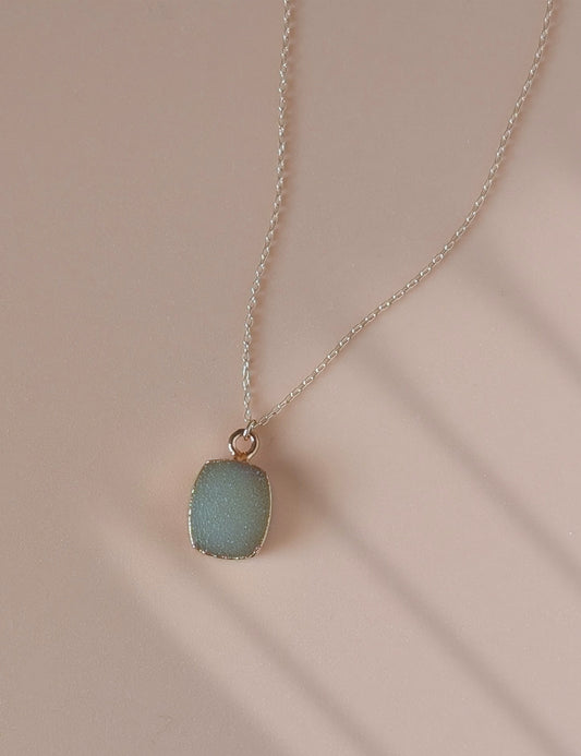 Stone Shape Charm Necklaces