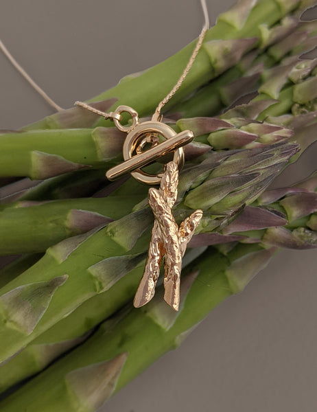 Asparagus Toggle Necklace