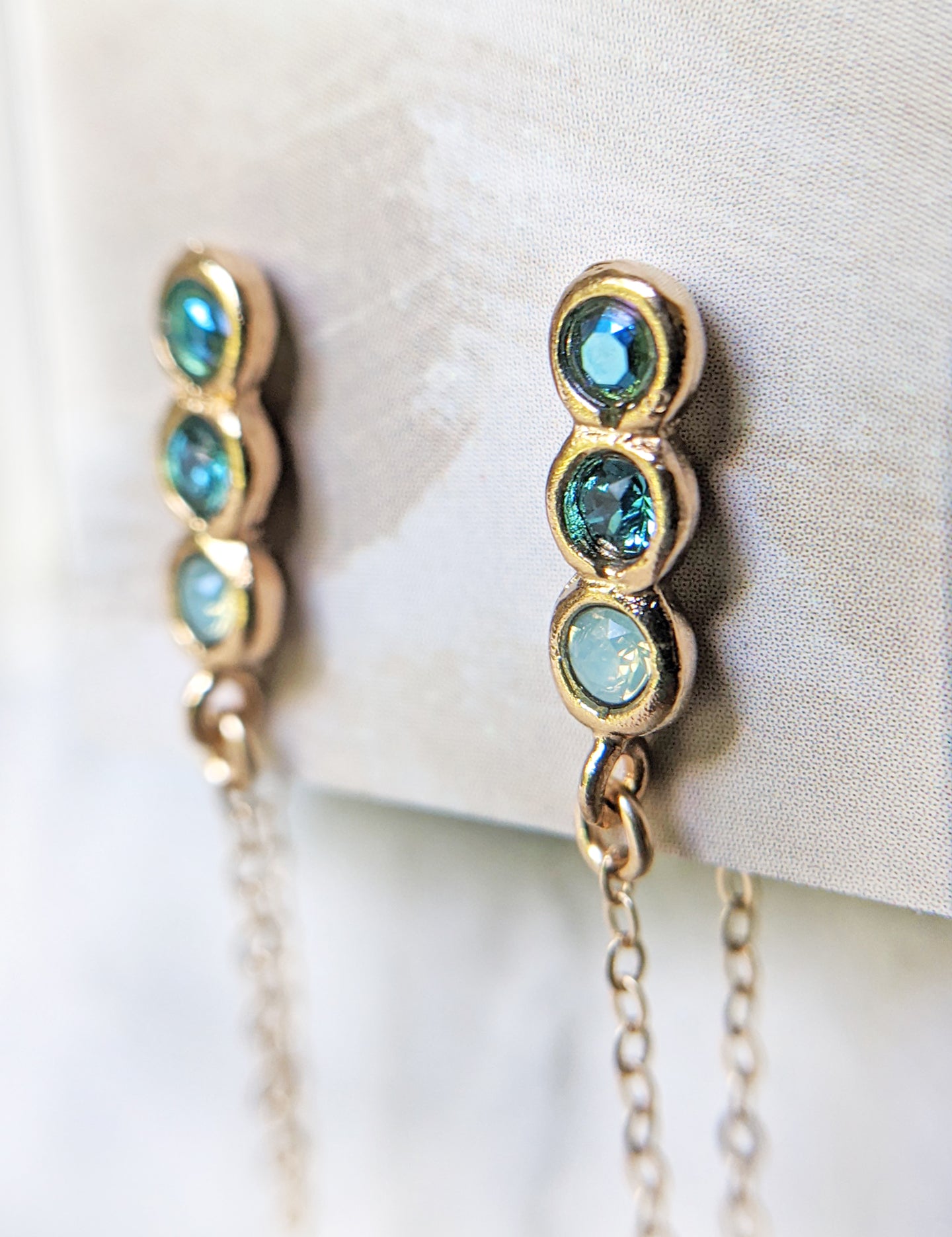 Color Block Birthstone Earrings | More Colors