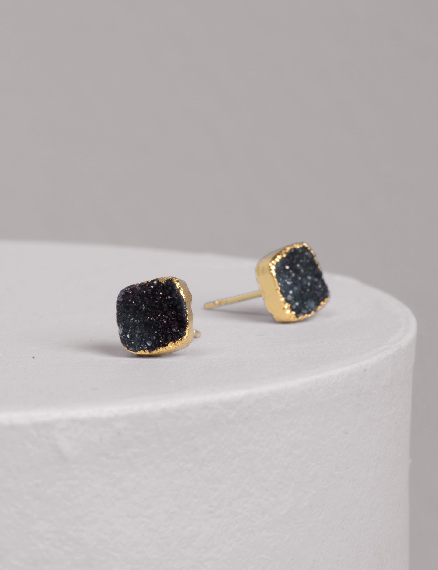 Mini Druzy Square Posts