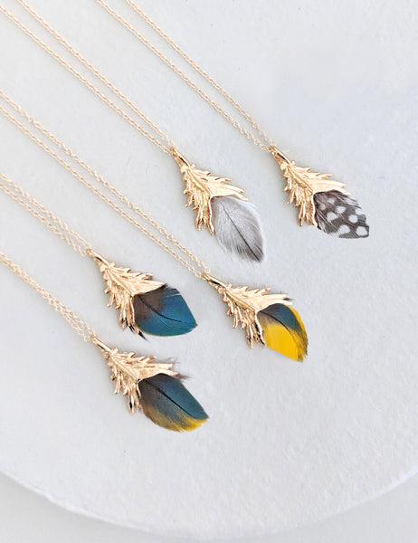 Mini Feather Necklace | More Colors