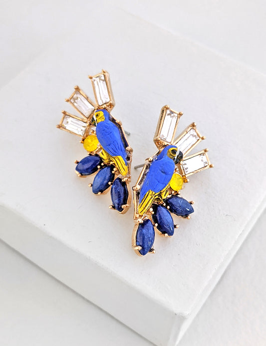 Parrot Fan Earrings