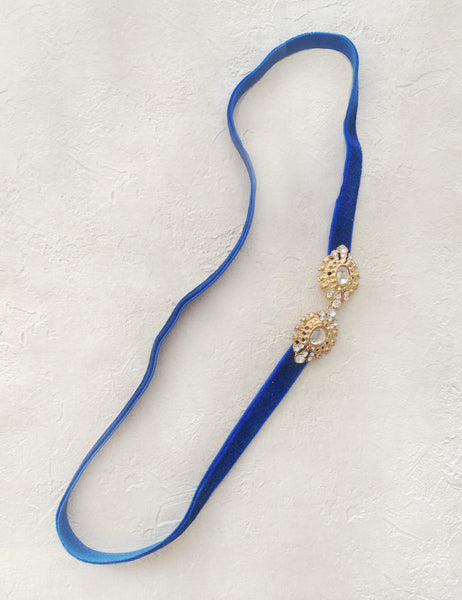 Baroque Headband - Royal Blue