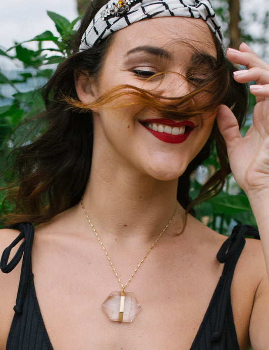 Geometric XL Crystal Necklace