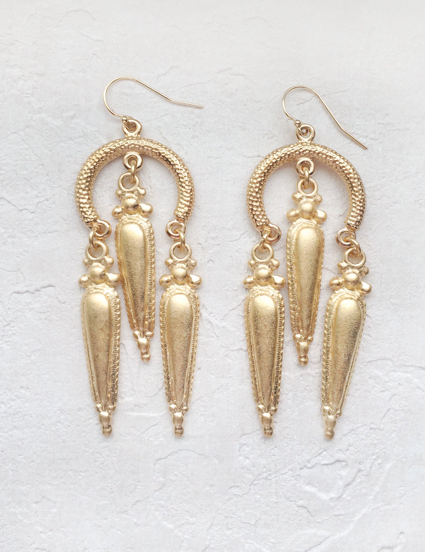 Gilded Arch Earrings