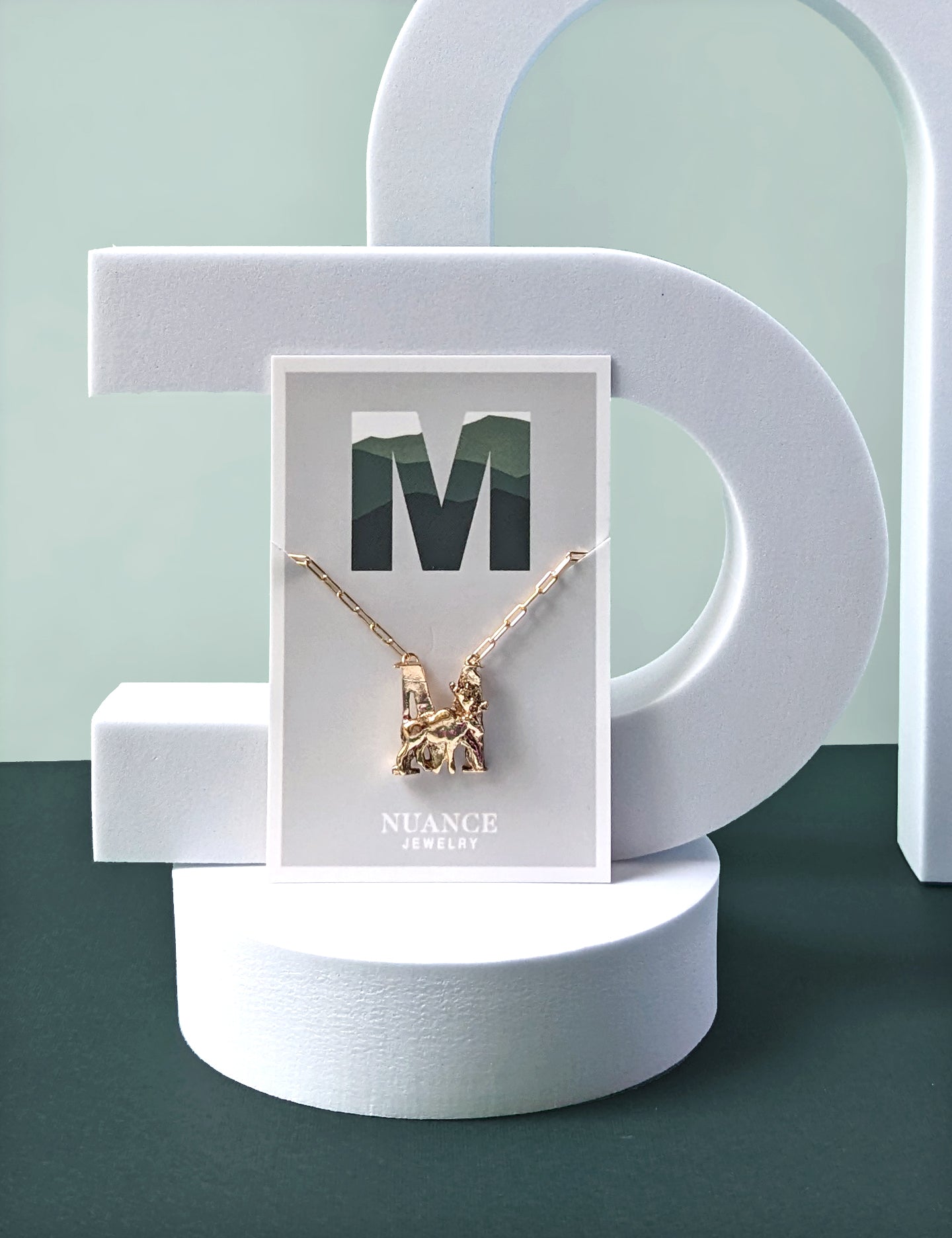 Animal Initial Necklace