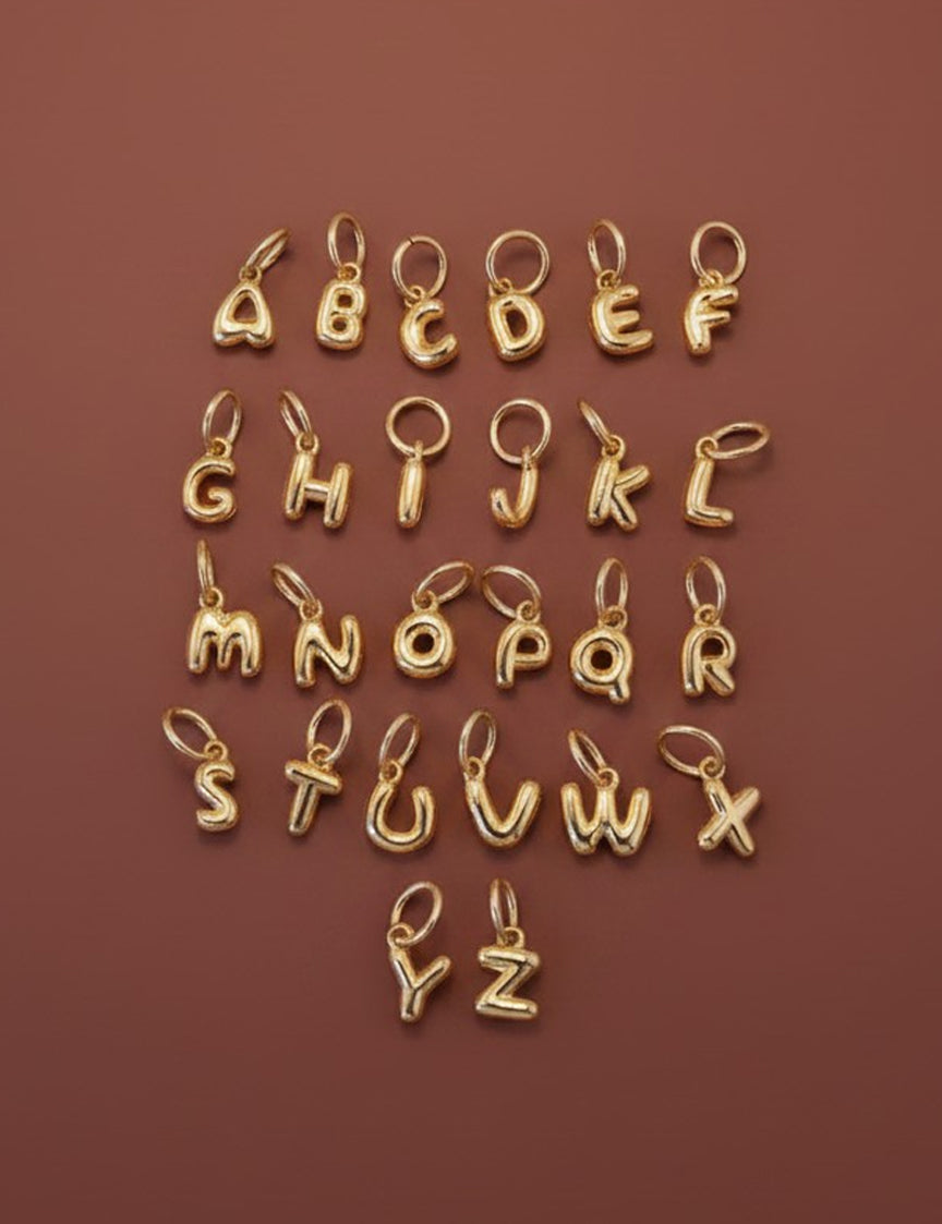 Bubble Letter Charm