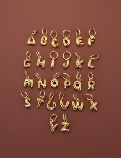 Bubble Letter Charm
