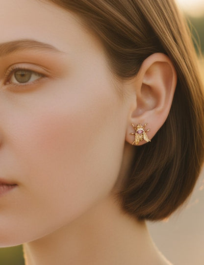 Bug Post Earrings