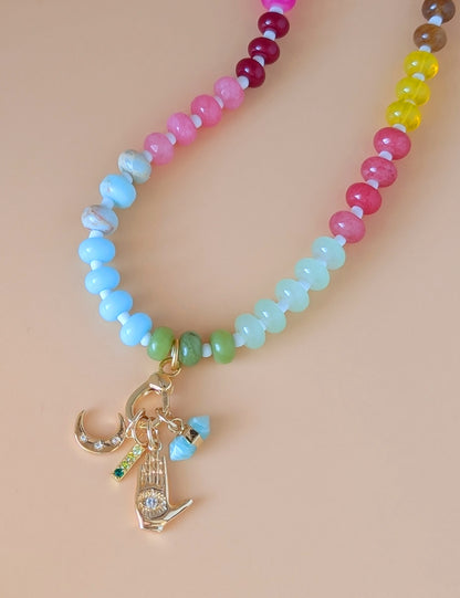 Ombre Crystal Bar Charm