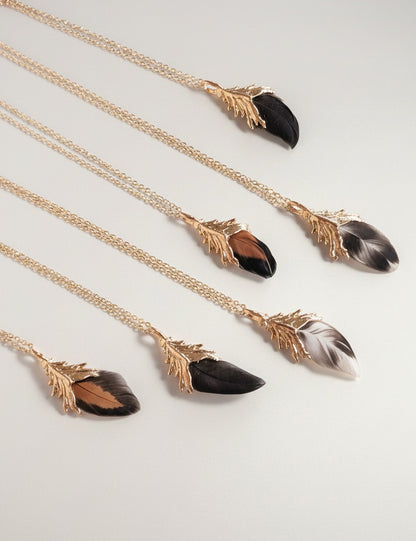 Mini Feather Necklace | More Colors