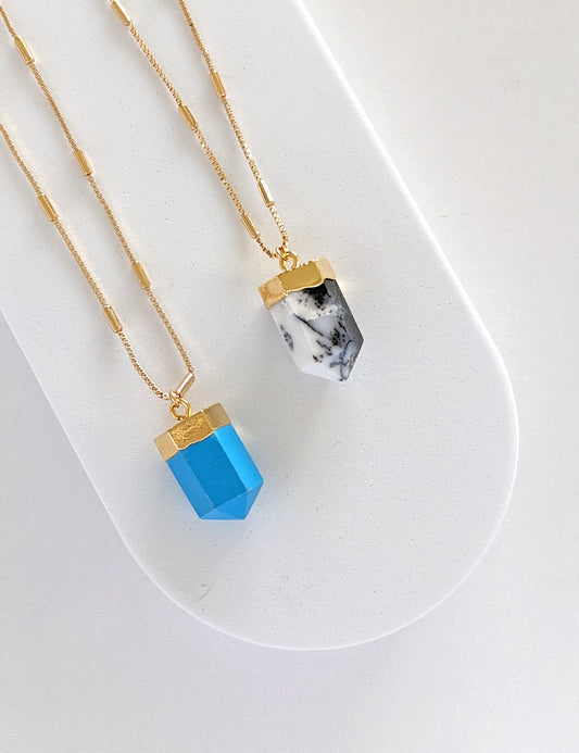 Gemstone Point Necklace
