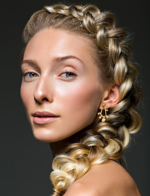 Nuance Splatter Hoop Studs