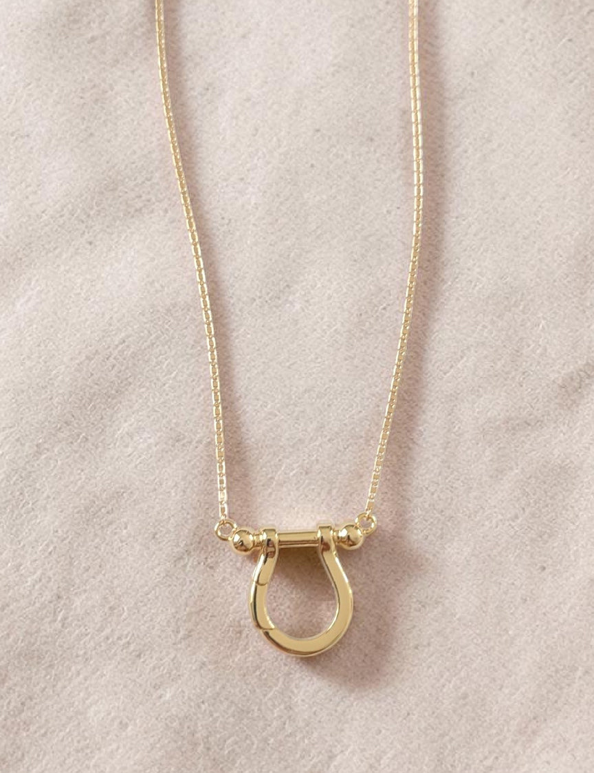 U Bar Charm Holder Necklace