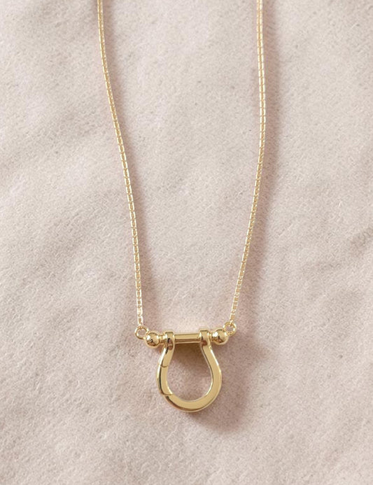 U Bar Charm Holder Necklace