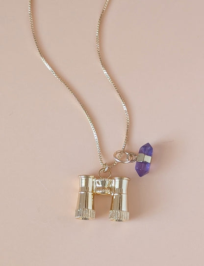 Double Point Gemstone Charms