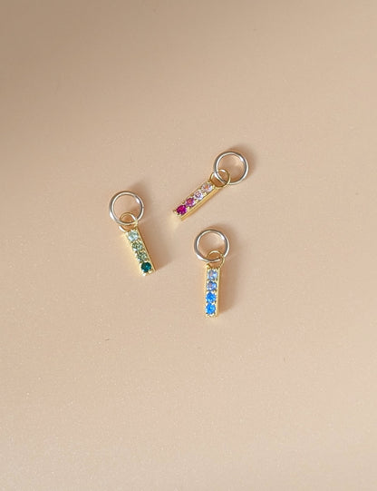 Ombre Crystal Bar Charm
