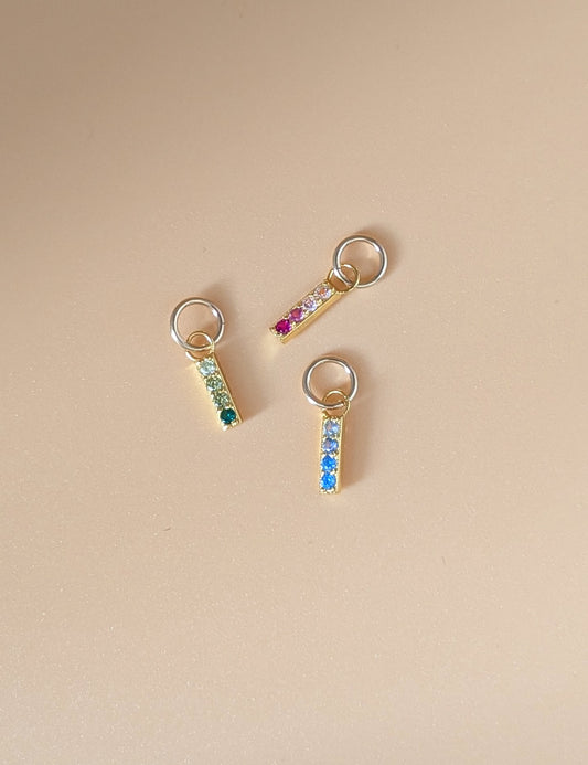 Ombre Crystal Bar Charm