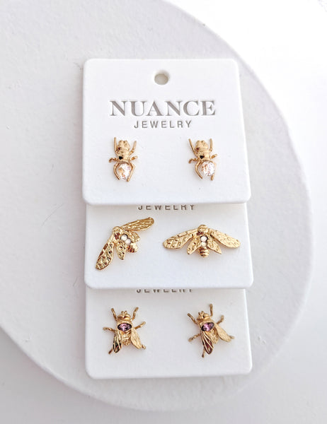 Bug Post Earrings