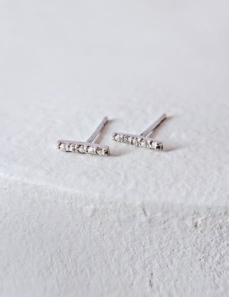 Crystal Bar Studs