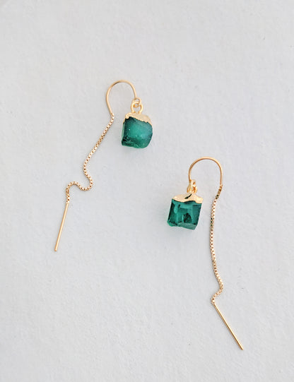 Green Onyx Threaders