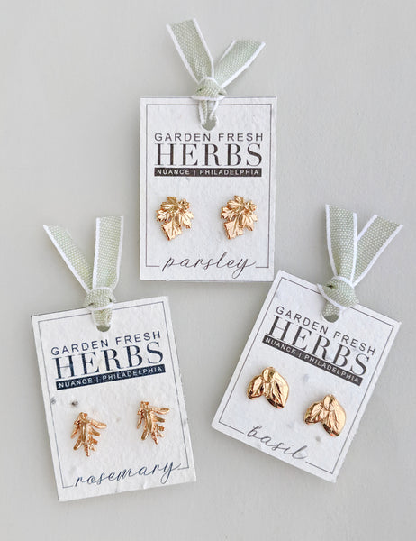 Single Herb Earrings | More Colors