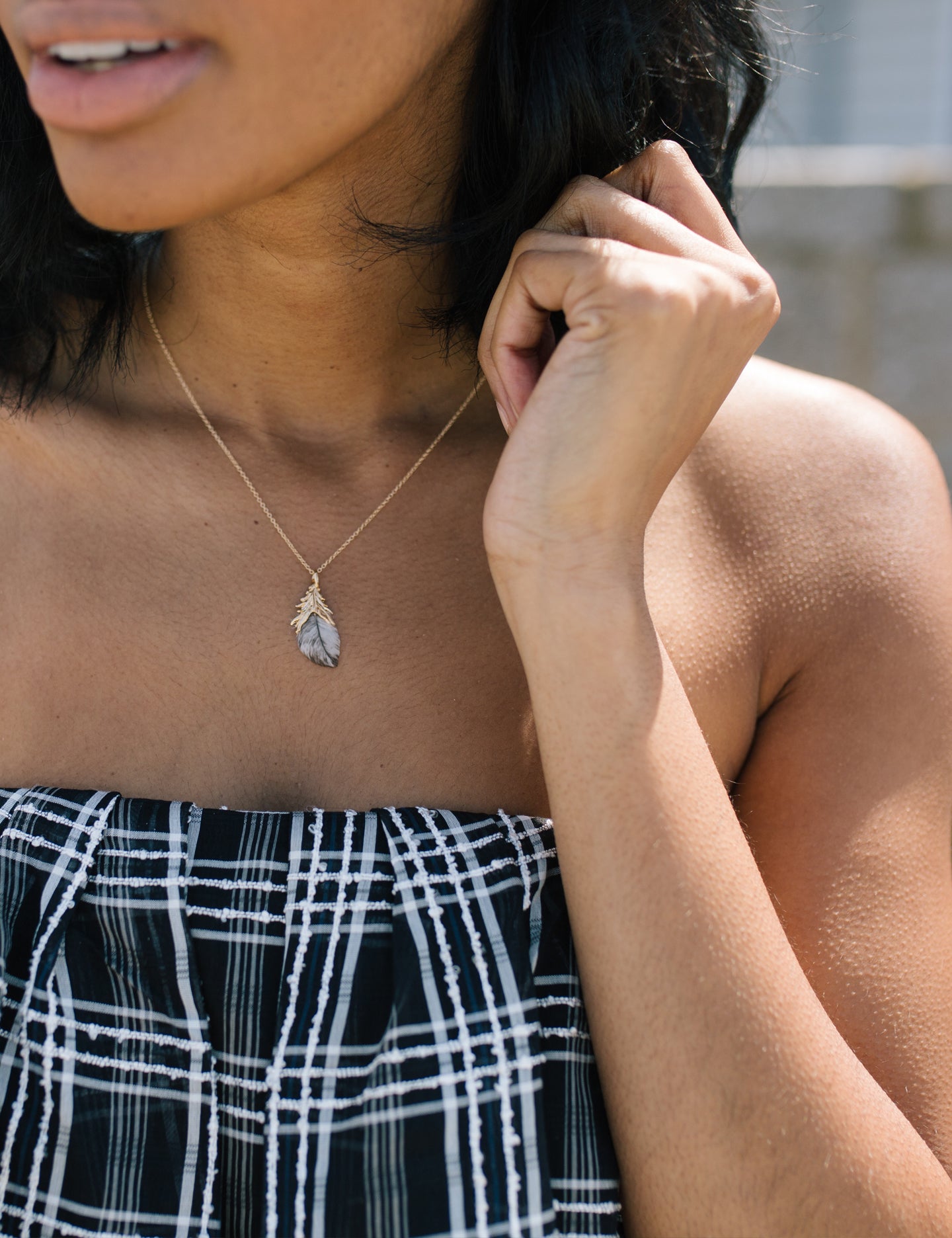Mini Feather Necklace | More Colors
