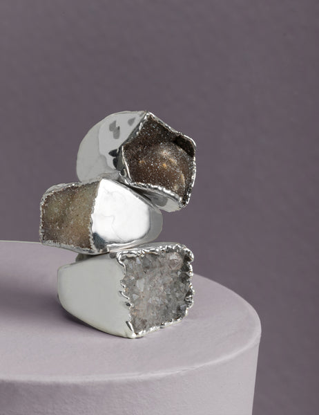 Silver Druzy Rings | More Colors