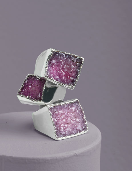 Silver Druzy Rings | More Colors