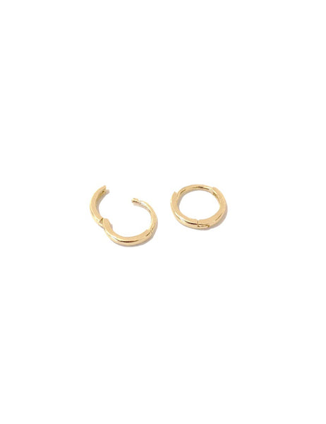 XS Solid 14kt Gold Huggies (Pair)
