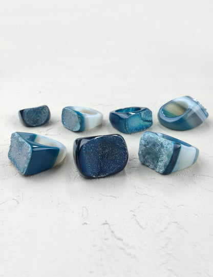 Natural Stone Druzy Ring | More Colors