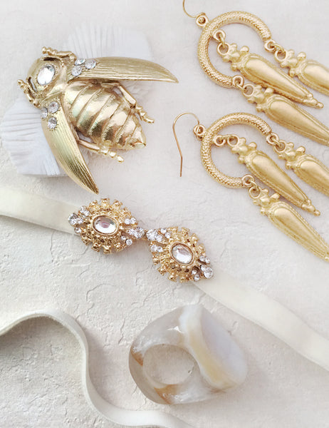 Gilded Arch Earrings
